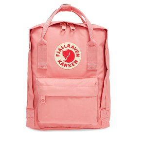 Pink Mini Kånken Water Resistant Backpack *With matching straps*